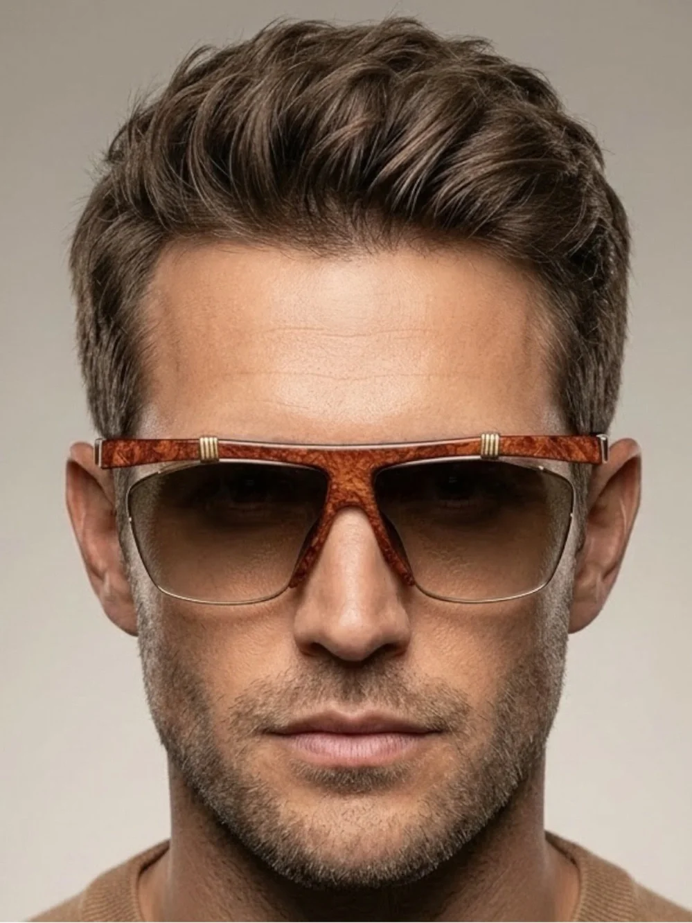 Vintage Christian Dior 2555 47 Sunglasses Flat Top Brow Aviator Deadstock VFC